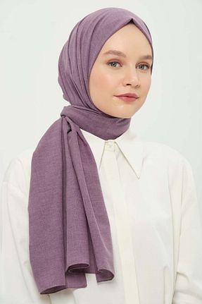 شال بنفش زنانه پنبه پلی استر Madame Polo - کد 924122411