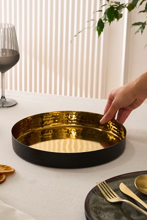 سینی مشکی استیل (فولاد) Karaca - کد 924119082