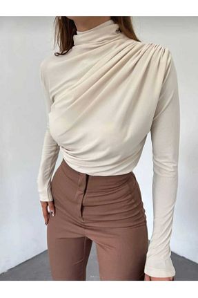بادی نباتی زنانه یقه نیم ماهیگیر ECK MODA - کد 924119962