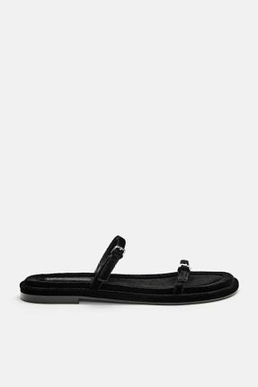 دمپائی مشکی زنانه پلی استر Pull & Bear - کد 906081307