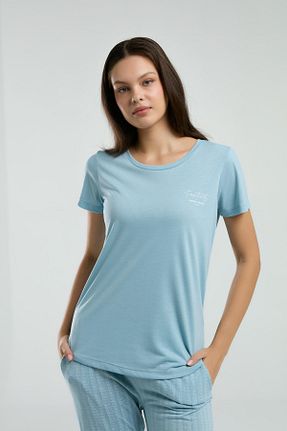 ست لباس راحتی آبی زنانه ساده Pierre Cardin - کد 924117755