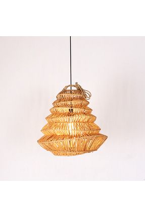 لوستر بژ حصیر Mylamp - کد 924129945