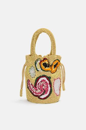 کیف دوشی زرد زنانه پلی استر Pull & Bear - کد 924135281