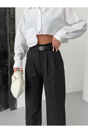 شلوار مشکی زنانه پارچه ELBEY - کد 924153611