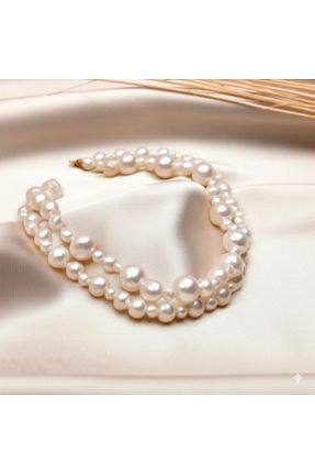 گردنبند مروارید بژ مروارید اقیانوس Tasarmistic - کد 919879821
