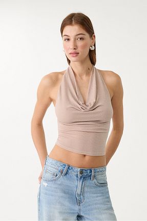 تیشرت صورتی زنانه Fitted Stradivarius - کد 924630076