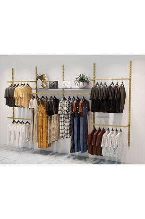 قفسه دیواری طلائی 245 cm AFE DEKOR - کد 768413172