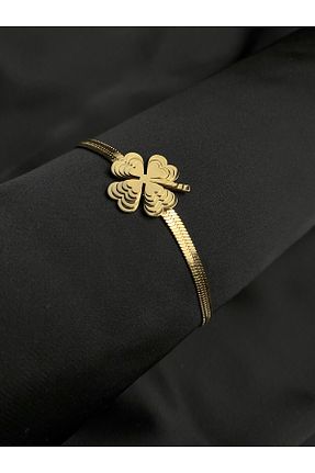 دستبند استیل (فولاد) زرد زنانه استیل (فولاد) Çelik - کد 922137349
