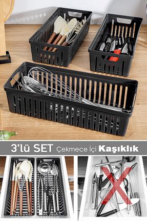جای قاشق مشکی پلاستیک Meleni Home - کد 924169139
