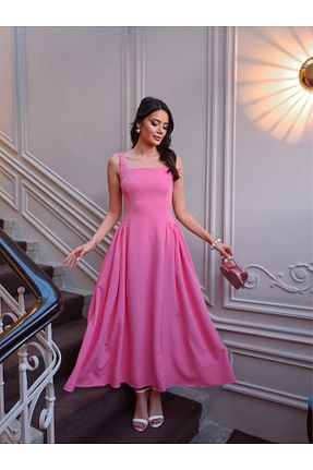 لباس مجلسی و فارغ التحصیلی صورتی زنانه پنبه پلی استر ESRAHELVACI - کد 924176456