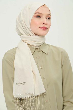 شال بژ زنانه Madame Polo - کد 924183401