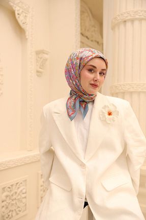 روسری رنگی پنبه ای Silk Home - کد 924640754