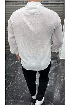 پیراهن سفید مردانه اورسایز JR Boutique - کد 898577735