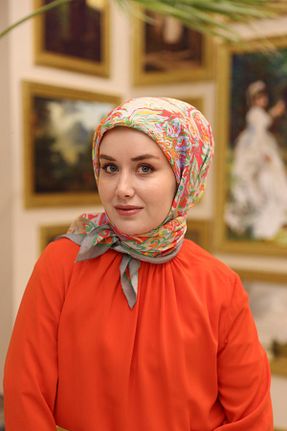 روسری رنگی پنبه ای Silk Home - کد 924641830