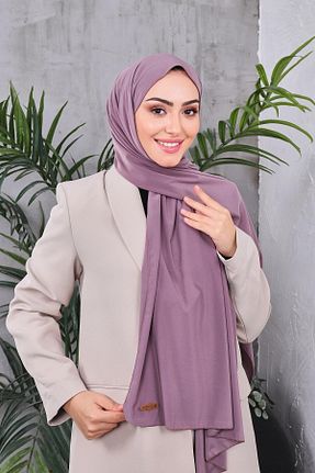 شال صورتی زنانه کرپ Golden Rose - کد 924212101