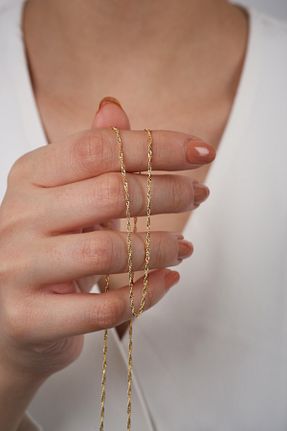 گردنبند طلا زرد زنانه 14 عیار DİAMİNE PIRLANTA - کد 898223603