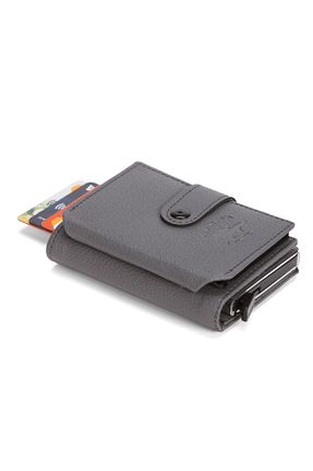 کیف پول طوسی مردانه سایز متوسط Newish Polo - کد 924210817
