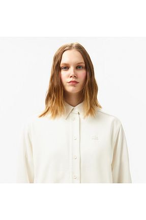 پیراهن سفید زنانه رگولار Lacoste - کد 924219492