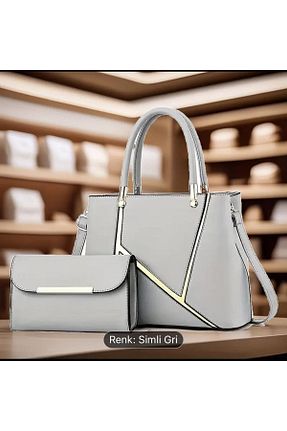 کیف دوشی طوسی زنانه Shoemix - کد 924217782