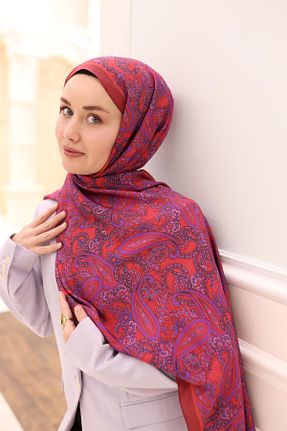 شال بنفش زنانه پلی استر Silk Home - کد 924644453