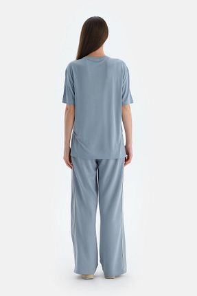 تیشرت اسپرت آبی زنانه اورسایز Dagi - کد 924210466