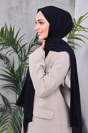شال سرمه ای زنانه کرپ Golden Rose - کد 924212634