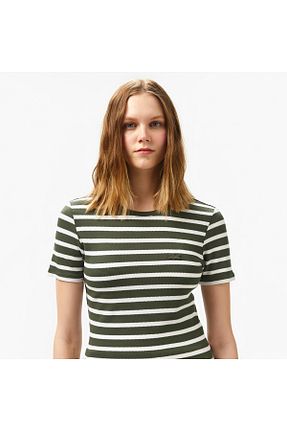 تیشرت سبز زنانه رگولار Lacoste - کد 924198944