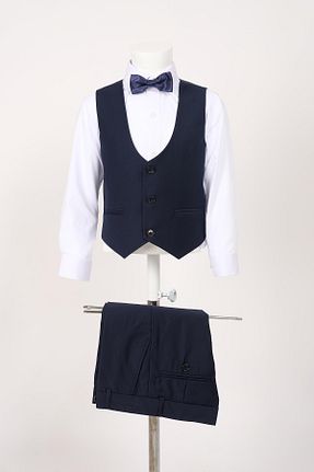 کت و شلوار سرمه ای بچه گانه بافتنی Doctor junior - کد 859551034