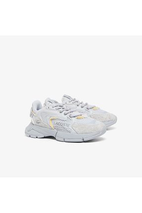 کفش اسنیکر طوسی زنانه بند دار Lacoste - کد 924215997