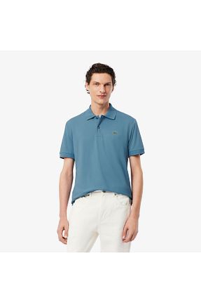 پولوشرت آبی مردانه پنبه ای Lacoste - کد 924197247