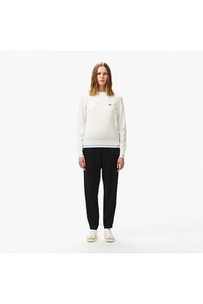 شلوار مشکی زنانه پنبه ای Lacoste - کد 924197213