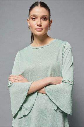 تیشرت سبز زنانه رگولار Defacto - کد 634788081