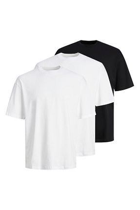 تیشرت سفید مردانه Loose Jack & Jones - کد 898195587