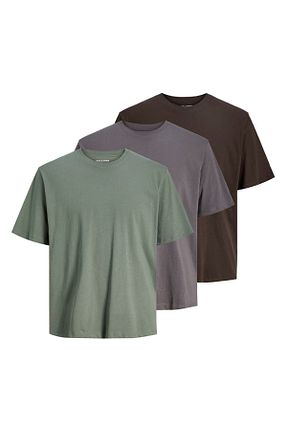 تیشرت طوسی مردانه Loose Jack & Jones - کد 898195585