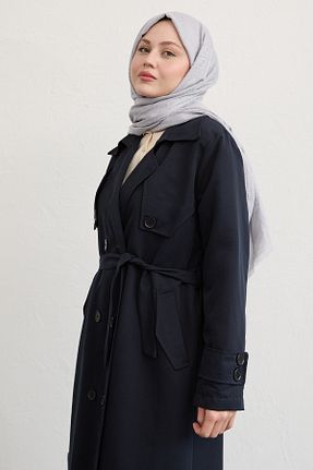 ترنچکت سرمه ای زنانه InStyle - کد 924222566