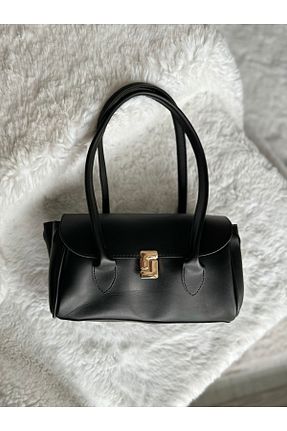 کیف دوشی مشکی زنانه چرم مصنوعی NURDAN ÇETİN BAGS - کد 924221863