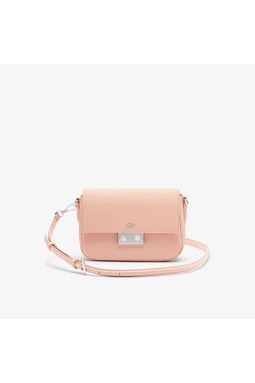 کیف دوشی صورتی زنانه چرم مصنوعی Lacoste - کد 924200764