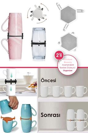 نظم دهنده کمد رنگی پلاستیک Kitchen Beauty - کد 924226269