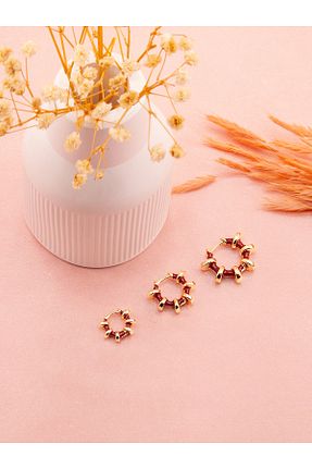 گوشواره استیل (فولاد) قرمز زنانه استیل (فولاد) luree accessories - کد 924266557