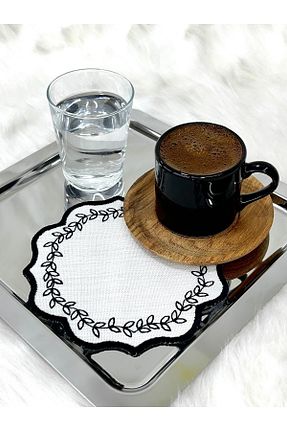 سرویس آمریکائی مشکی گرد Mora Tekstil - کد 923153515
