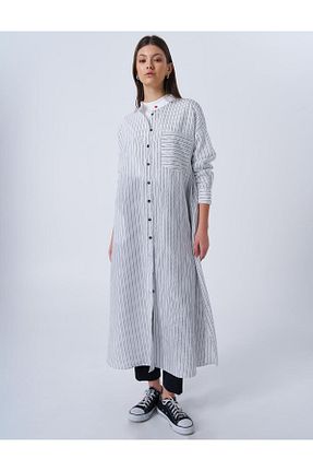 تونیک حجاب سفید بافتنی Kayra - کد 924280804
