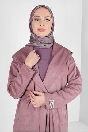 روسری قهوه ای پلی استر Alvina - کد 792006663