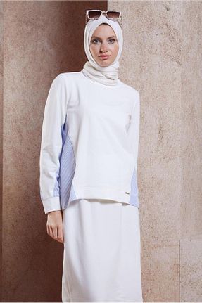 ست گرمکن حجاب سفید زنانه رگولار Alvina - کد 855954674