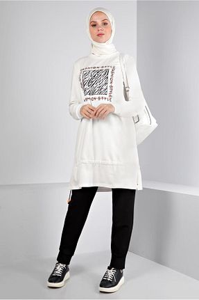 ست گرمکن حجاب سفید زنانه رگولار Alvina - کد 858838711