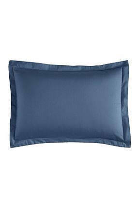 روکش بالش سرمه ای پنبه ای Linens - کد 234031520