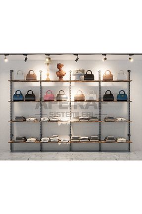 قفسه دیواری مشکی 360 cm AFE DEKOR - کد 764157938