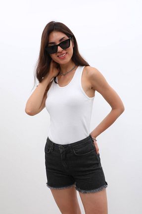 شلوارک و برمودا طوسی زنانه پارچه Bluewhite - کد 848816181