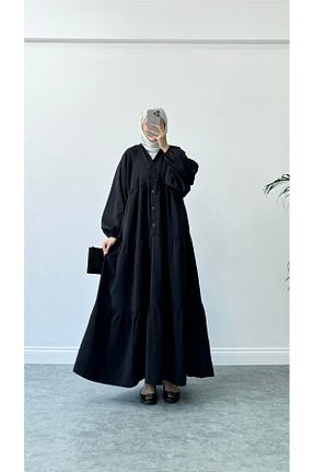 لباس حجاب مشکی زنانه اورسایز feiruz - کد 924303551