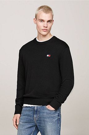 پلیور مشکی مردانه ساده Tommy Hilfiger - کد 924314986