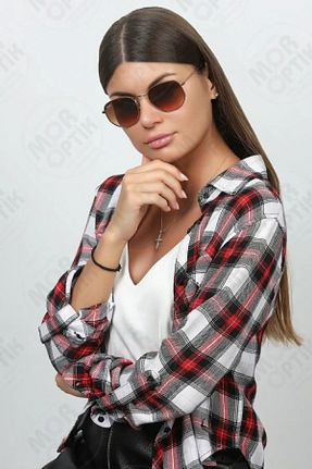 عینک آفتابی طلائی زنانه UV400 Ray-Ban - کد 782902550